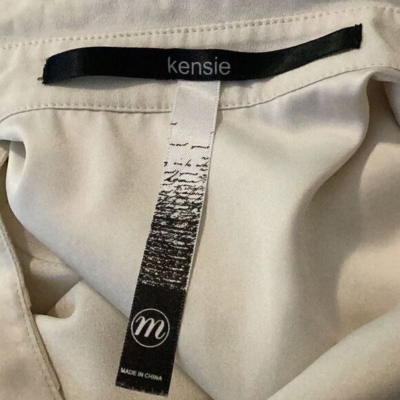 Kensie Women’s Cream Drop Waist Sleeveless Lined Dress Medium - Picture 6 of 6